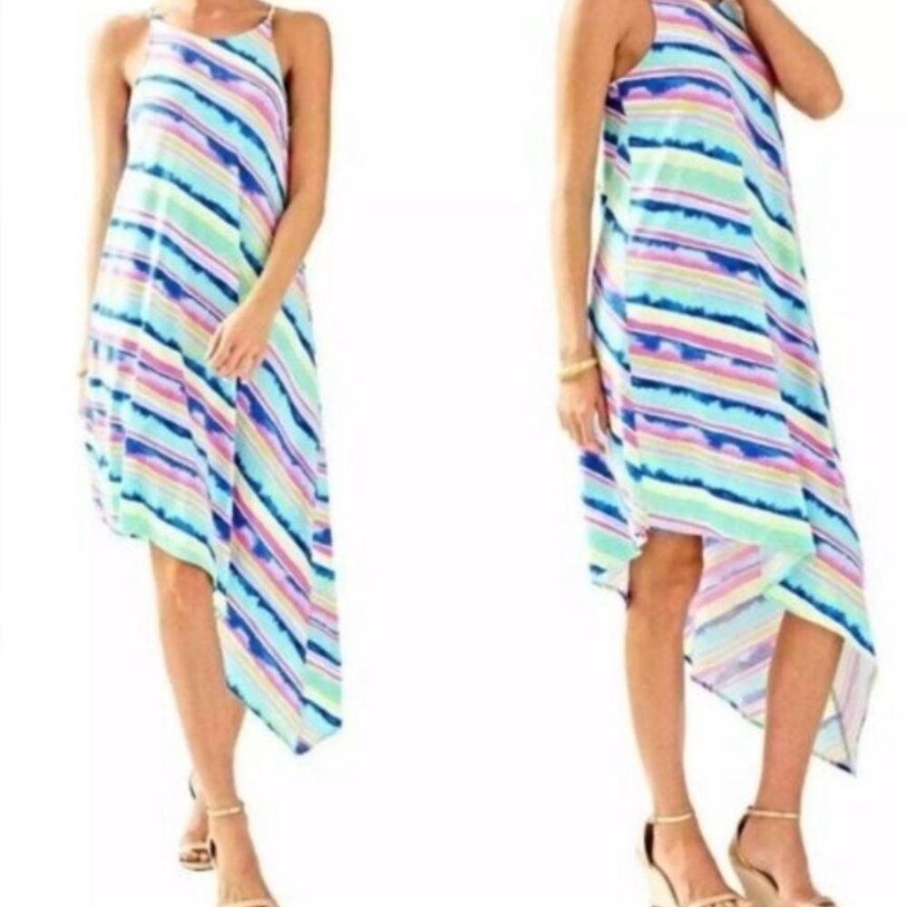 LILLY PULITZER Magnolia Ceviche Asymmetrical Dress